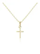 14K Gold-Plated Cross Necklace