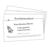 White Pew Tithing Envelopes