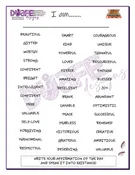 "I AM" - Affirmation Card