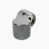 2 Chrome Barrel Knobs Flattop Set Screw US Solid Shaft Allparts MK-0115-010