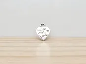 10×23 mm Metal heart Pendant