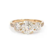 1.59 Ct. Old European Cut Diamond 3-Stone Ring from Bespoke by Platt