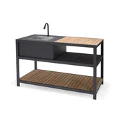 Amber Aluminum & Teak  Outdoor Kitchen