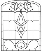 167 Custom Printed Stained Glass Window Film