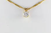 1/2 ct Diamond Pendant Necklace 16″