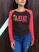 ARIAT – Ariat Women Real Graphic Tee ( Chocovine Heather )