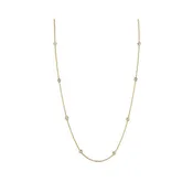 14K Gold 1.00 CTW Lab-Grown Diamond Bezel Station Necklace