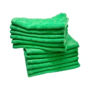 11x18 - KELLY GREEN Wholesale Fingertip Towels Terry Velour w/Hemmed Ends