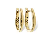 15 mm Tapered Hoop Earrings
