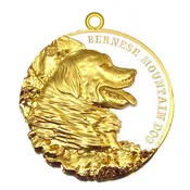 Bernese Mountain Dog Dog Id Tag Gold Finish
