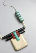SOUTHWEST ART DECO JASPER NECKLACE — JOHNNIE Q