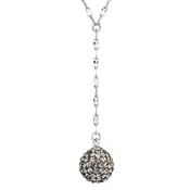 Adelaide Black Czech Crystal Bead Necklace by Preciosa