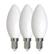 3pk LED E14 mignon opal 4.9W dimbar