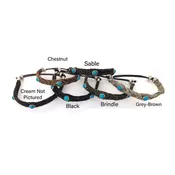 HANDCRAFTED GENUINE HORSEHAIR ADJUSTABLE WYOMING “STEAMBOAT” BRACELET WITH FAUX GEMSTONES