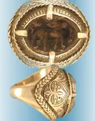 Afghan Seal Coin Ring