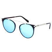 A18 Modern Horn Rimmed Metal Frame Round Sunglasses