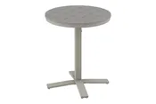 30" Round Balcony Height Pedestal Table w/ hole (Rustic Polymer Tables)