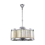 28" Greenwich 8 Light Crystal Chandelier - Golden Teak