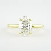 Michael Alan Jewelers-Minimalist Frame Solitaire (Oval)