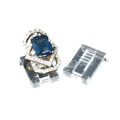 1118  Ring Clip, Clear Plastic
