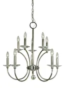 10-Light Pirouette Dining Chandelier by Framburg