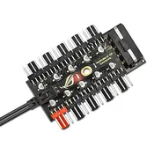 10 Way PWM (4-Pin) Fan Hub Molex Powered