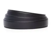 1.25" Black Leather Strap