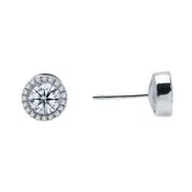 1.22 ctw Halo Stud Earrings by Lafonn