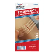 Emergency Laceration Closures - (2) Closures 1 ½" each