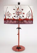 Abstract Hand-Painted Silk Shade Lamps :: Various Shade Shapes