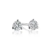 18k White Gold 0.24ctw Diamond Martini Stud Earrings
