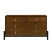 Luna 6-Drawer Solid Wood Dresser