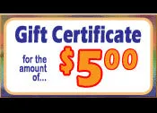 $5 Gift Certificate