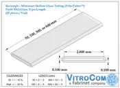 5012 – Rectangle Glass Tubing (VitroTubes™)