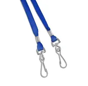100 3/8" Double Clip Lanyards - Swivel Hooks