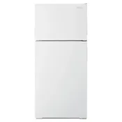 AMANA 28-Inch 28-inch Top-Freezer Refrigerator with Dairy Bin - White (ART104TFDW)