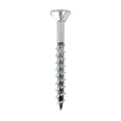 100 Pieces # 8 x 1-1/2" Flat Head Square Drive Wood Screw, Course Thread with Nibs & Type 17 Point, Zinc
