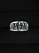 Ace Fleur de lis ring