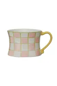 8 oz. Hand-Painted Stoneware Mug w/ Pattern, 4 Styles