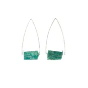 Aimee Petkus Chrysacolla Open Triangle Hoops
