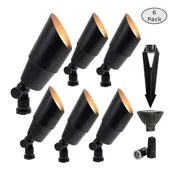 4 Pack Magie Cast Brass Spotlight for Outdoor Landscape Lighting