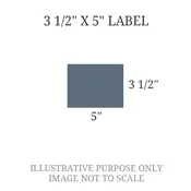 3 1/2" x 5" Engraved Label