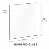 1450 24 X 36 Glass Panel