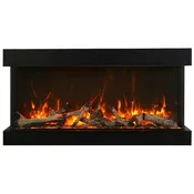Amantii 40″ Tru-View Extra Tall 3-Sided Electric Fireplace 40-TRV-XT-XL