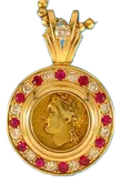 Apollo Litrae Coin Pendant