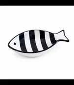 PD Home &amp; Garden 5.5" Blue/White Stripe Fish Bowl