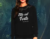 Queen Apparel | elle est forte sweatshirt