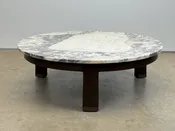 Marble Top Coffee Table by Edward Wormley for Dunbar — sputnik modern