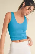 Alison Reversible One Size Ribbed Seamless Tank Top