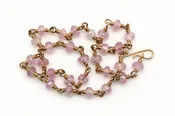 Bracelet - 18k gold, pink Sapphire